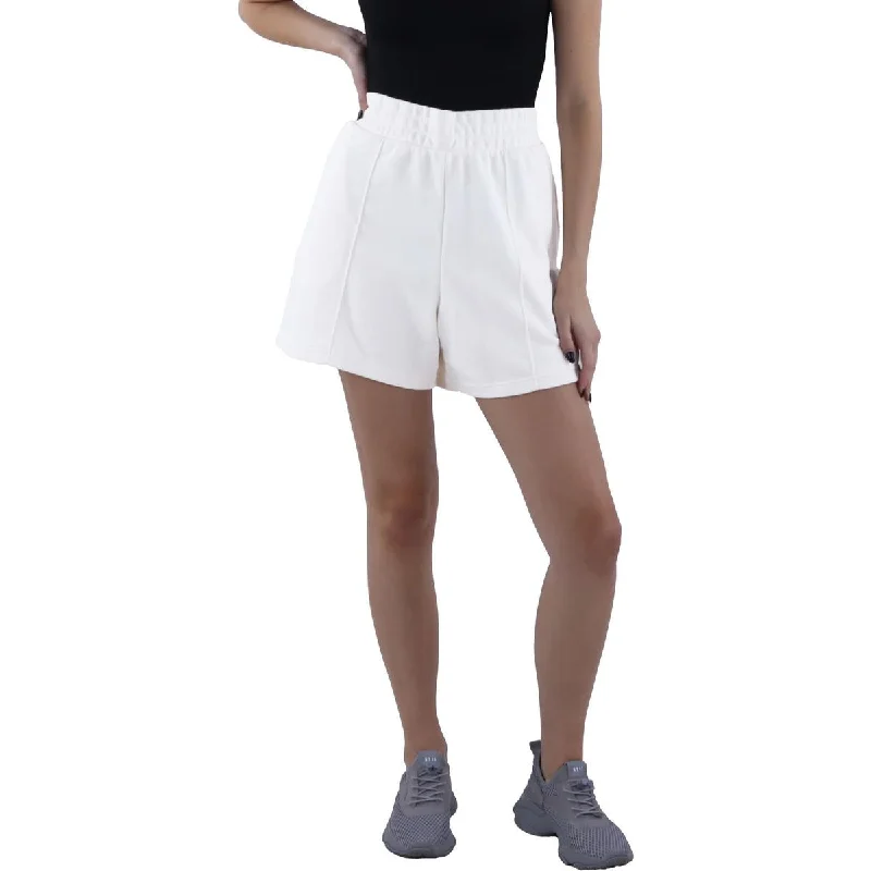 Yoga Shorts for Outdoor Workouts -Womens French Terry Pintuck Shorts