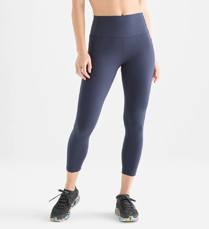 High Performance Yoga Pants -Women's High-Rise Matte Pocket Tight 25"