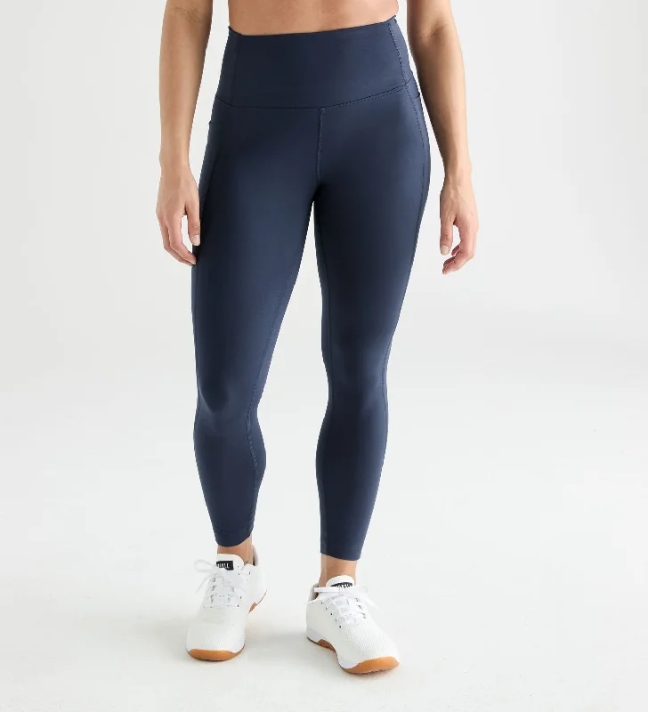 Yoga Pants with Pockets -Women's High-Rise Matte Pocket Tight 25"