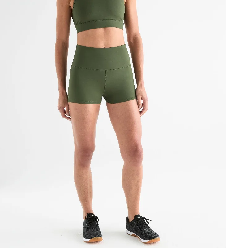 Yoga Shorts for Poses and Comfort -Women's High-Rise Matte Short 2"