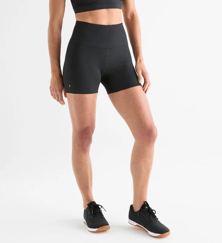 Compression Yoga Shorts for Daily Training -Women's High-Rise Matte Short 4"