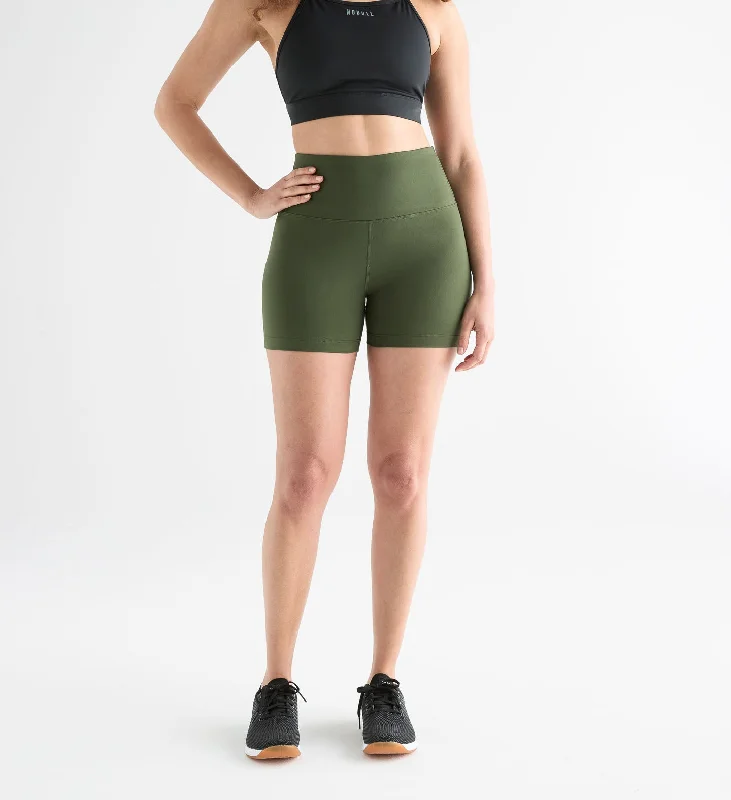 Yoga Shorts for Full Flexibility -Women's High-Rise Matte Short 4"