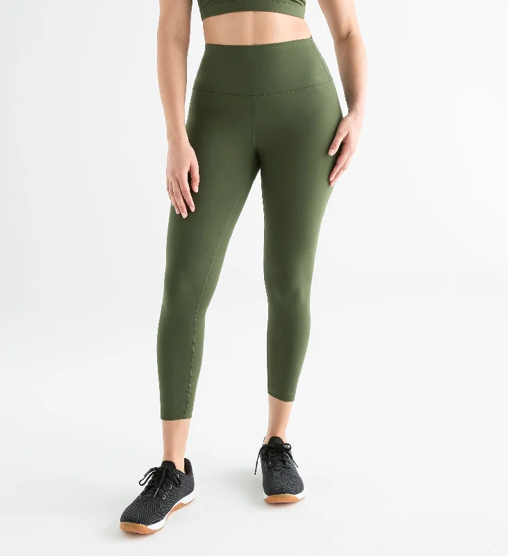 High Compression Yoga Pants -Women's High-Rise Matte Tight 25"