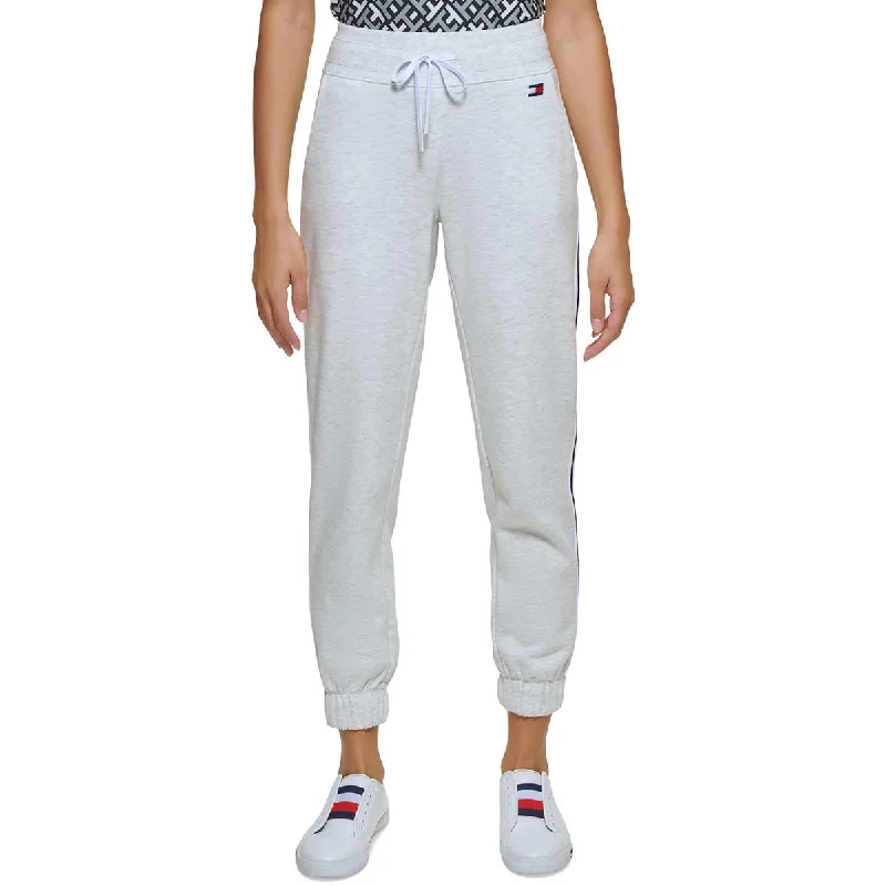 Women's Yoga Shorts for Flexibility -Womens High Rise Side Stripe Jogger Pants