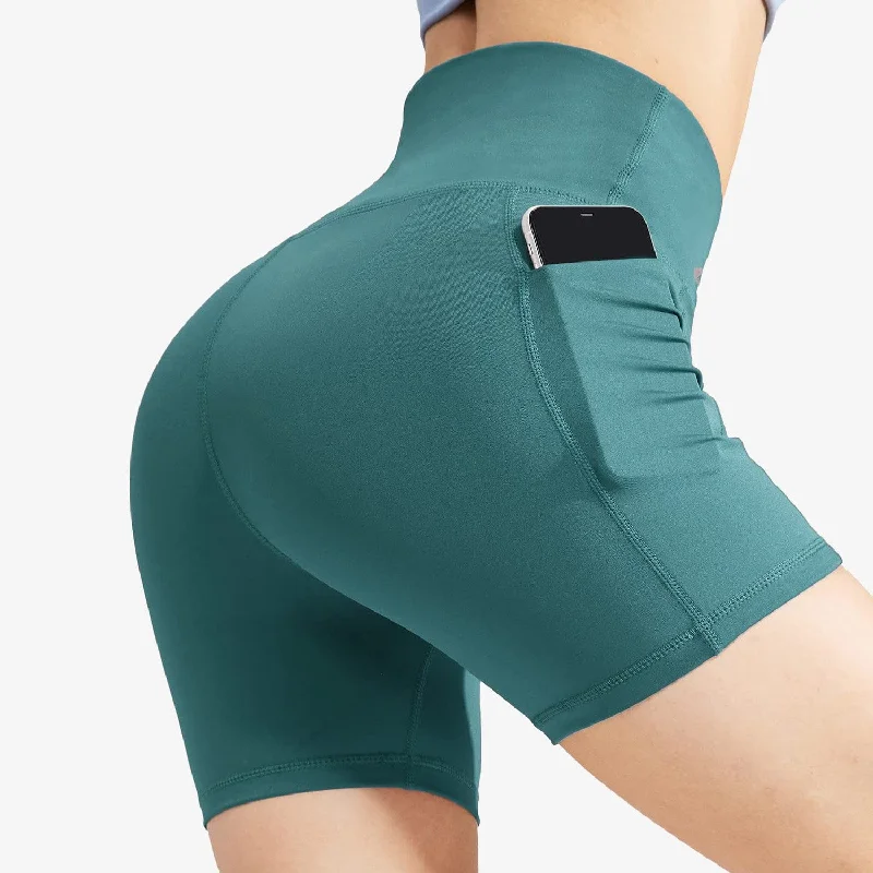 Yoga Shorts for Performance and Style -Women's High Waist Yoga Tummy Control Shorts, 5 Inch
