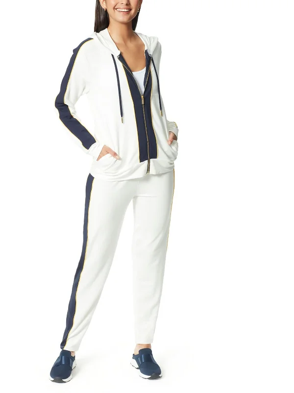 Women's Yoga Shorts for Studio Use -Womens Hooded Fitness Zip-Up Jacket