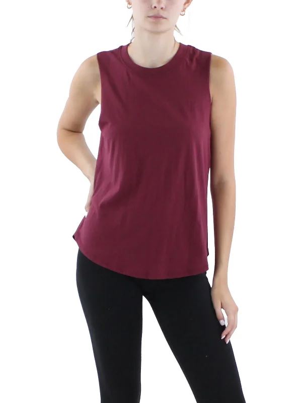 Affordable Yoga Tops for Women -Womens Knit Cotton Tank Top