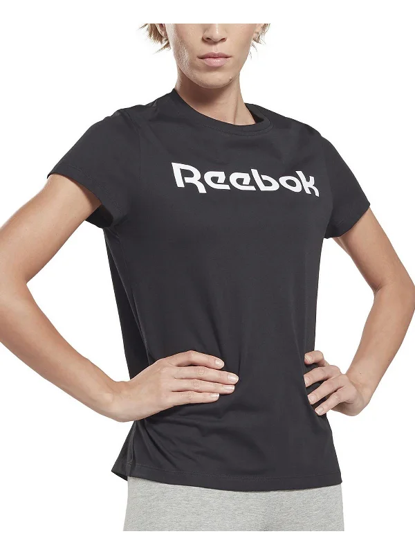 Yoga Tops with Relaxed Fit for Poses -Womens Knit Logo Pullover Top