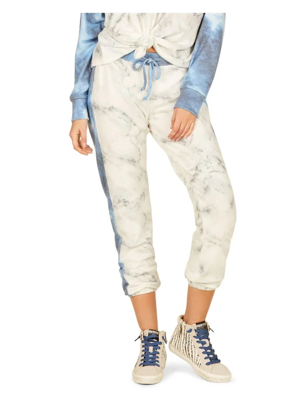 Yoga Shorts for Strength and Flexibility Training -Womens Knit Tie-Dye Jogger Pants