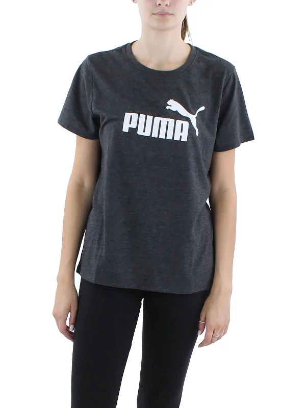 Comfortable Yoga Tops for Studio Sessions -Womens Logo Cotton Shirts & Tops