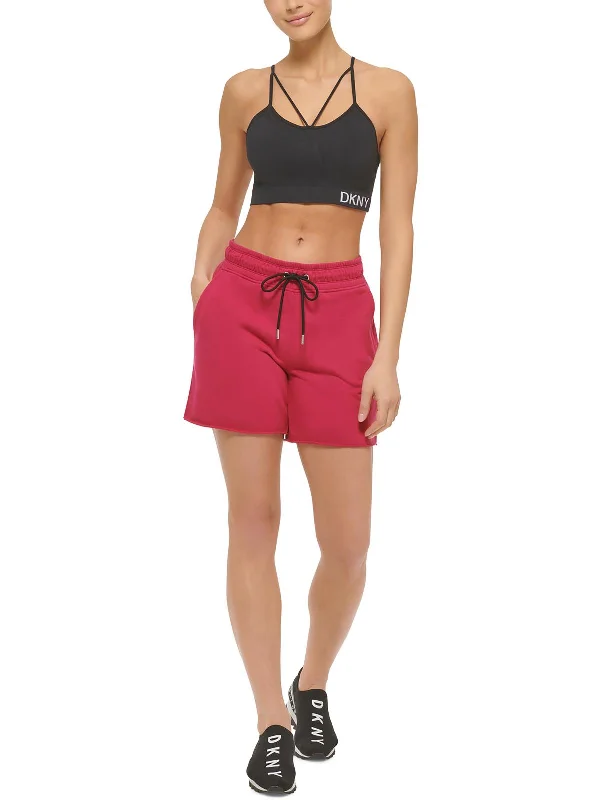 Yoga Shorts for Flexibility and Recovery -Womens Logo Fitness Shorts