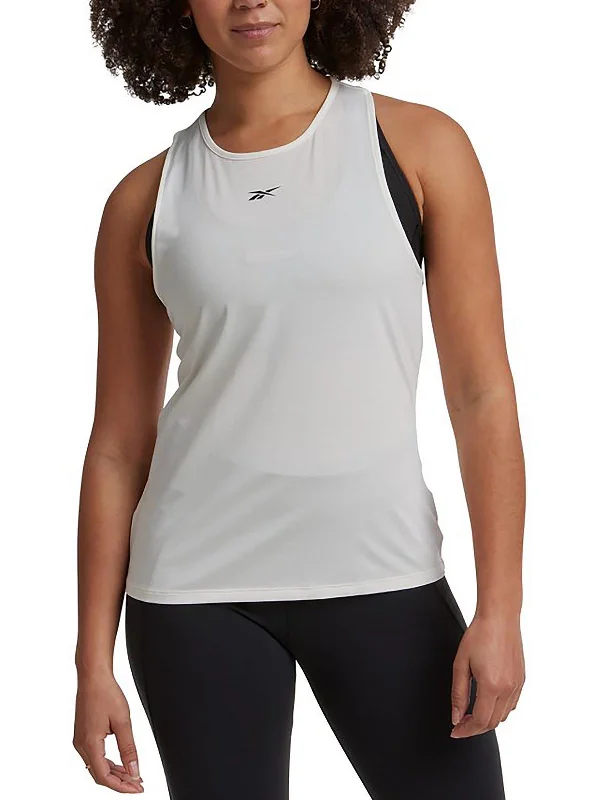 Loose Yoga Tops for Flexibility -Womens Logo Fitness Tank Top