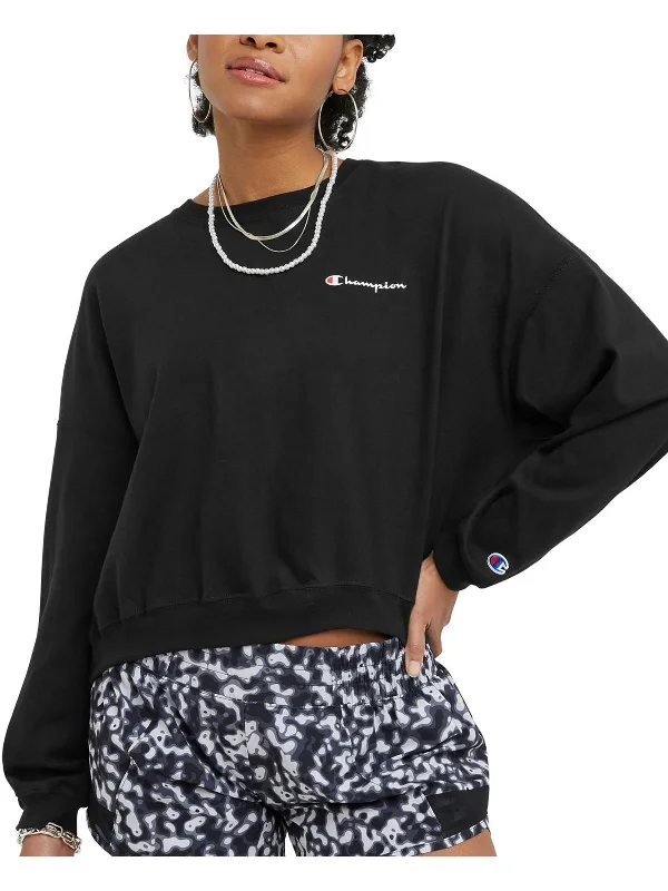Yoga Tops for Studio and Training -Womens Logo Pullover Top