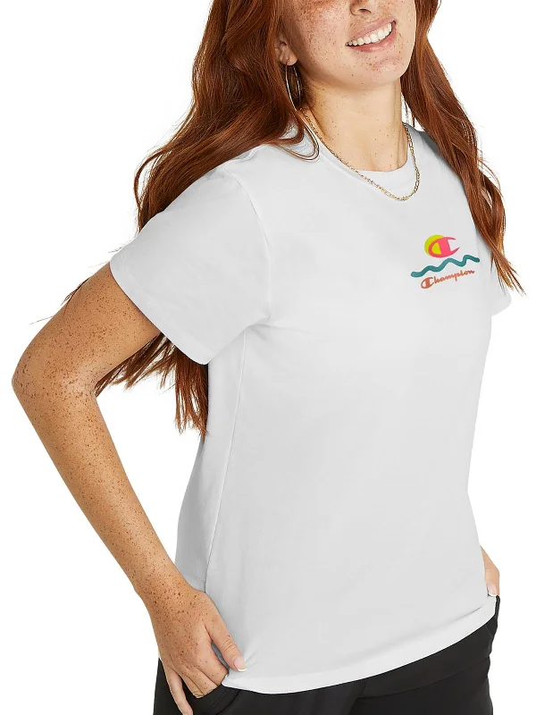 Women's Yoga Tops with Built-In Support -Womens Lounge Logo Shirts & Tops
