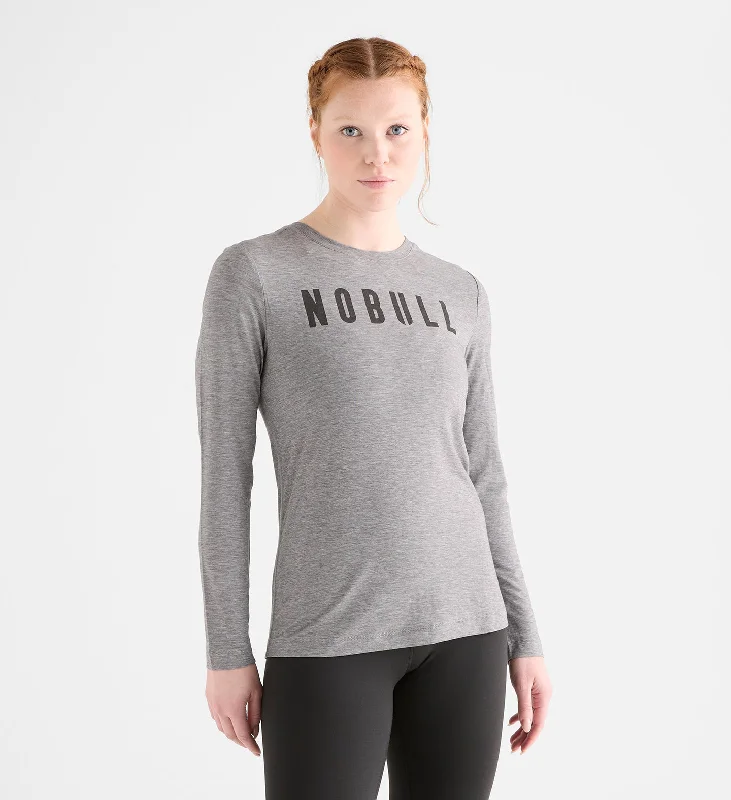 Comfortable Yoga Tops with Stylish Designs -Women's NOBULL Long Sleeve Tee