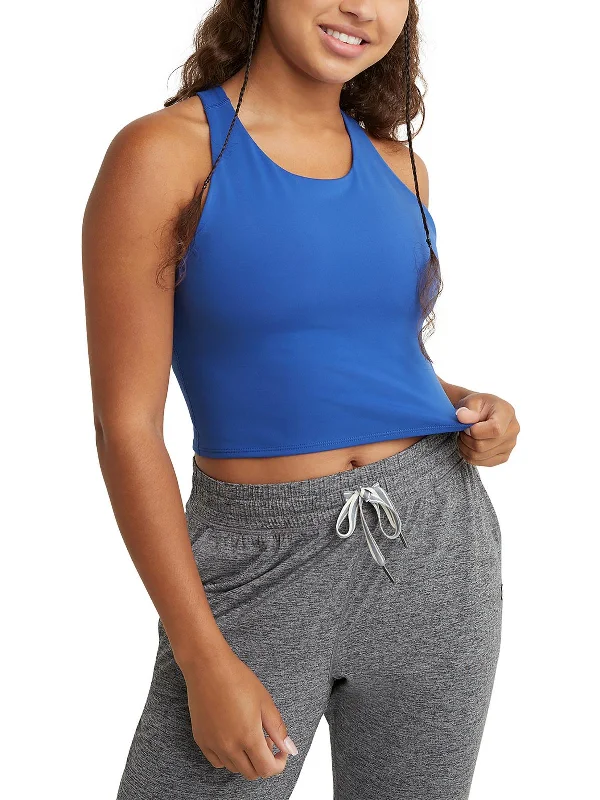 Yoga Tops for Better Movement -Womens Racer Back Fitness Crop Top