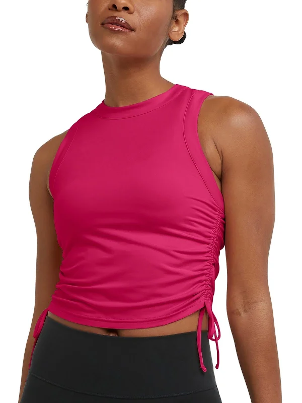 Yoga Tops with Stretchy Material for Full Range of Motion -Womens Racerback Tank Crop Top