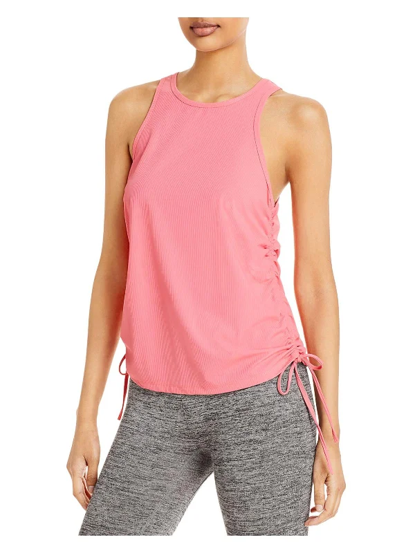 Breathable Yoga Tops with Soft Material -Womens Ribbed Fitness Tank Top