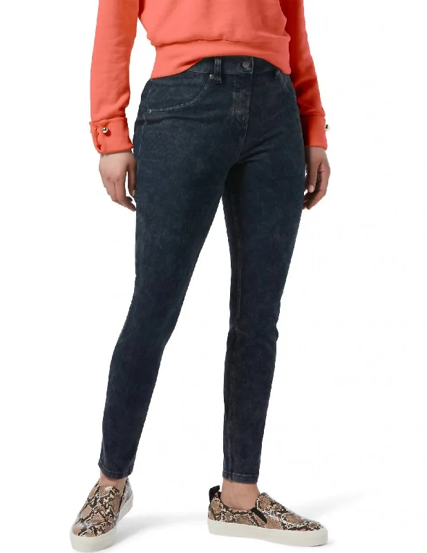 Yoga Shorts for Poses and Comfort -Women's Ultra Soft High Waist Curvy Denim Leggings In Stormy Blue Wash Yoga Shorts for Poses and Comfort -Women's Ultra Soft High Waist Curvy Denim Leggings In Stormy Blue Wash