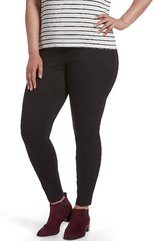 Yoga Shorts for Women's Training -Women's Ultra Soft High Waist Denim Leggings In Black Yoga Shorts for Women's Training -Women's Ultra Soft High Waist Denim Leggings In Black