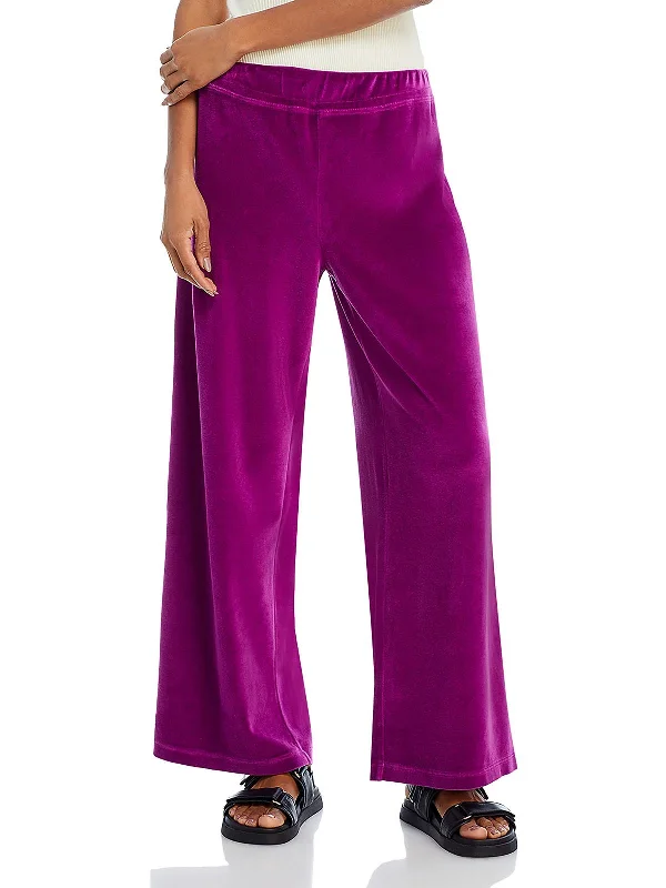 Compression Yoga Shorts for Daily Training -Womens Velour Pull On Sweatpants