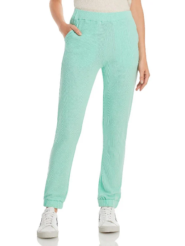 Yoga Shorts for Power Yoga -Womens Waffle Knit Sweatpants Jogger Pants