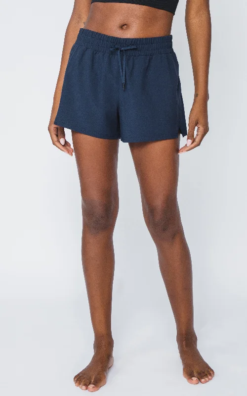 Yoga Shorts for Women with Maximum Comfort -Woven Running Short With Built-In Panty