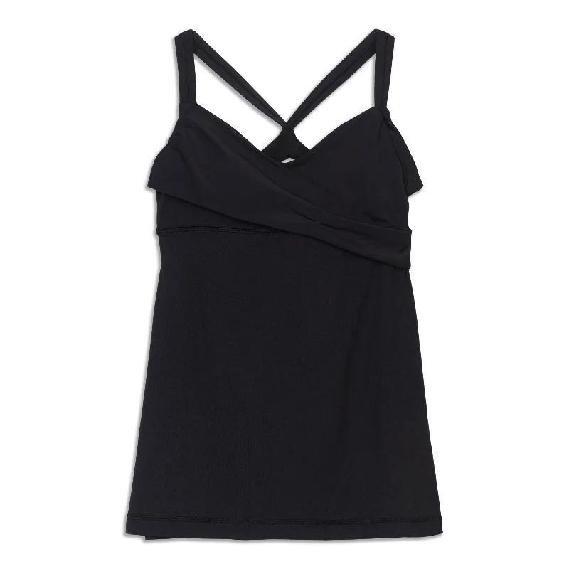 Stylish Yoga Tops for Fitness Enthusiasts -Wrap It Up Tank Top - Resale