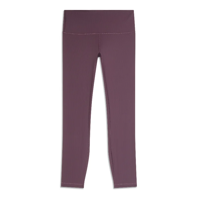 Comfortable, Stylish Yoga Pants -Wunder Train High-Rise Ribbed Tight - Resale