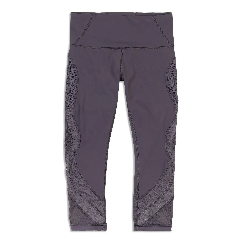 Full-Length Yoga Pants with Compression -Wunder Under High Rise Crop - Resale
