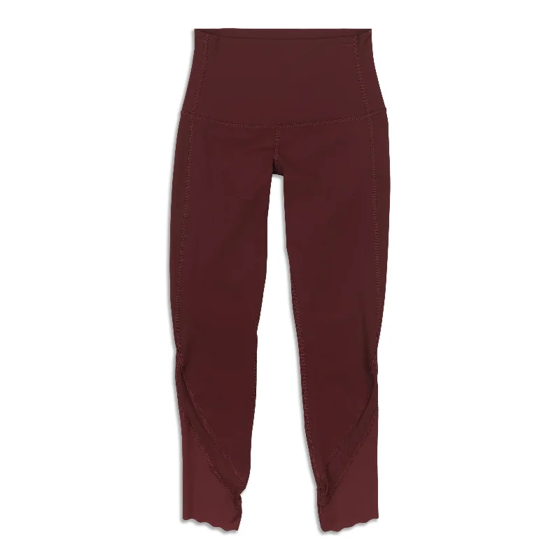 High Compression Yoga Pants for Fitness -Wunder Under High Rise Crop Scallop - Resale High Compression Yoga Pants for Fitness -Wunder Under High Rise Crop Scallop - Resale
