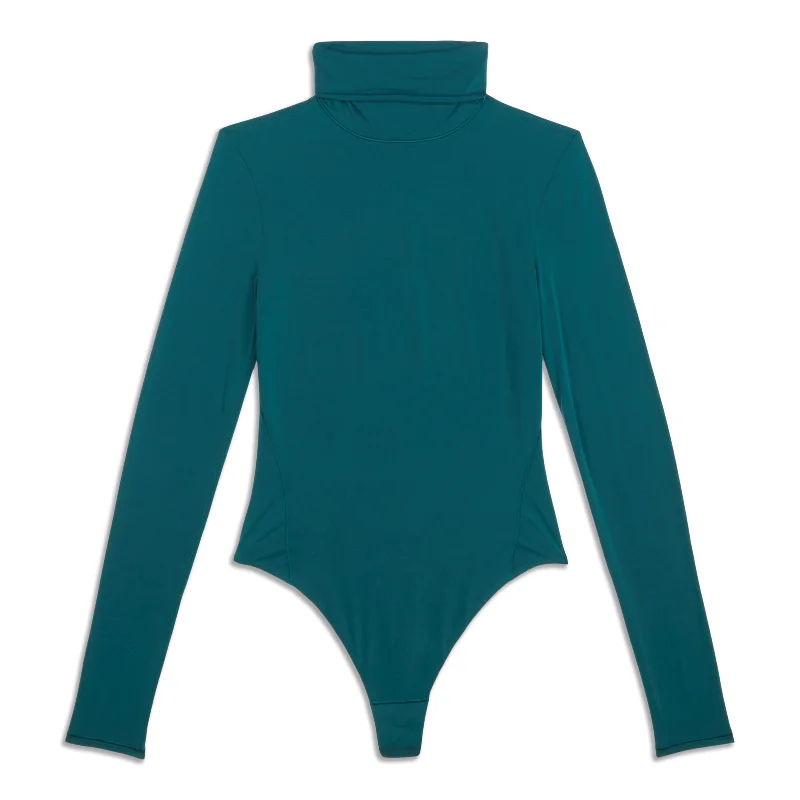 Crop Yoga Tops for Women -Wundermost Ultra-Soft Turtleneck Bodysuit - Resale