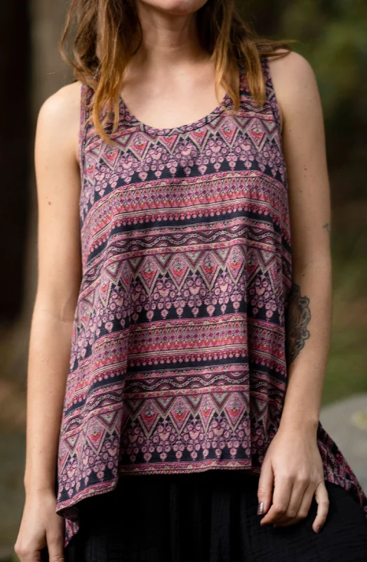 Yoga Tops for Strengthening Exercises -Yali Top - Pinky