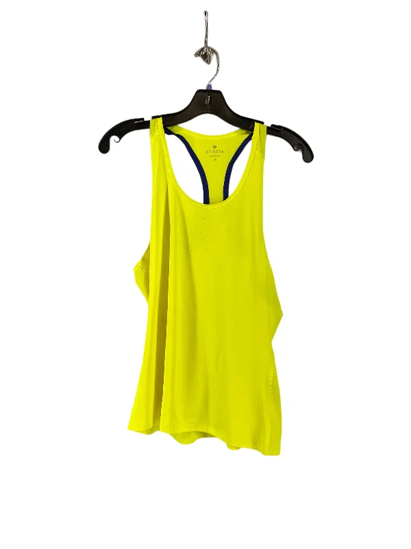 Long Sleeve Yoga Tops -Yellow Athletic Tank Top Athleta, Size S