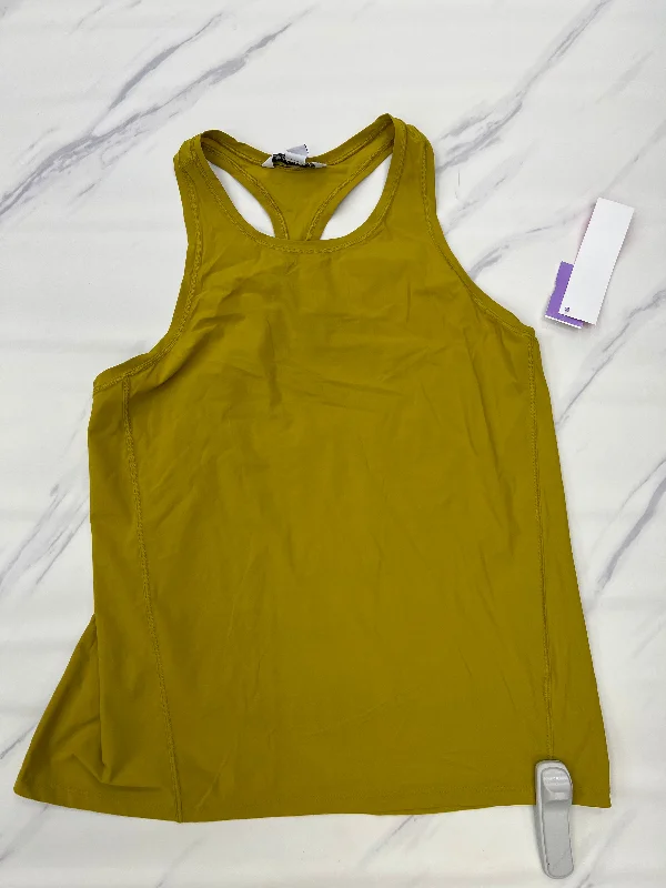 Versatile Yoga Tops -Yellow Athletic Tank Top Athleta, Size S