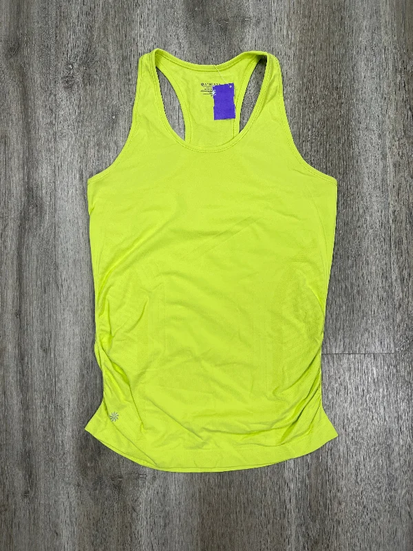 Tank Style Yoga Tops -Yellow Athletic Tank Top Athleta, Size S