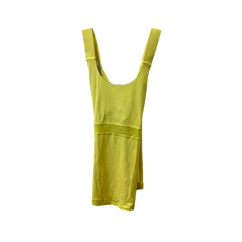 Yoga Tops for Gym and Yoga Practice -Yellow Athletic Tank Top By Lululemon, Size: M