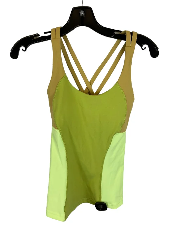 Yoga Tops for Warm Yoga Classes -Yellow Athletic Tank Top Lululemon, Size 2