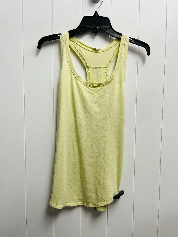 Women's Yoga Tops with Adjustable Fit -Yellow Athletic Tank Top Lululemon, Size 4