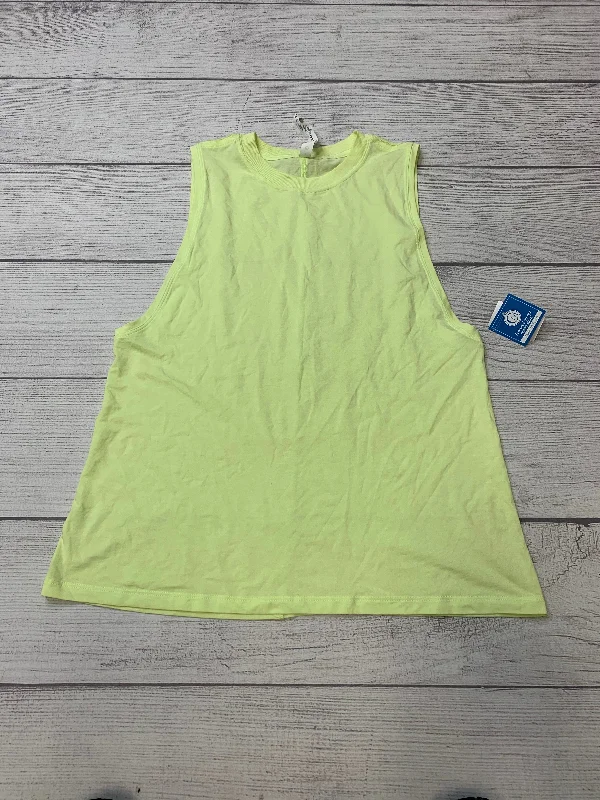 Yoga Tops for Running -Yellow Athletic Tank Top Lululemon, Size 4