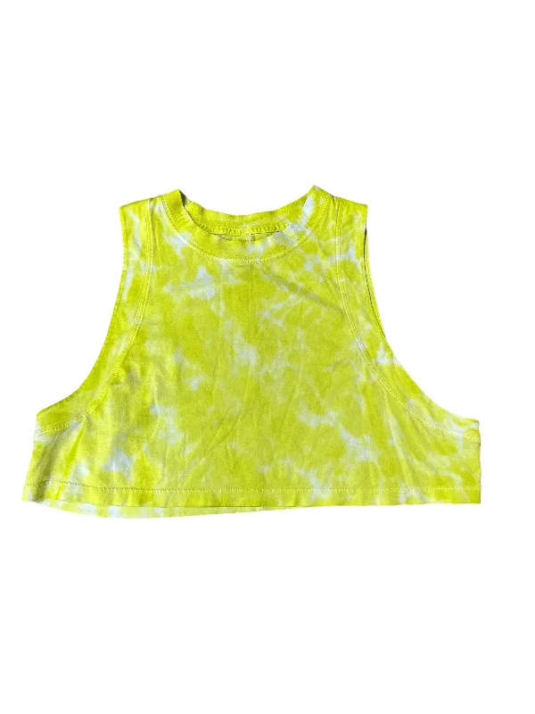 Stylish Yoga Tops for Fitness Classes -Yellow Athletic Tank Top Lululemon, Size 8