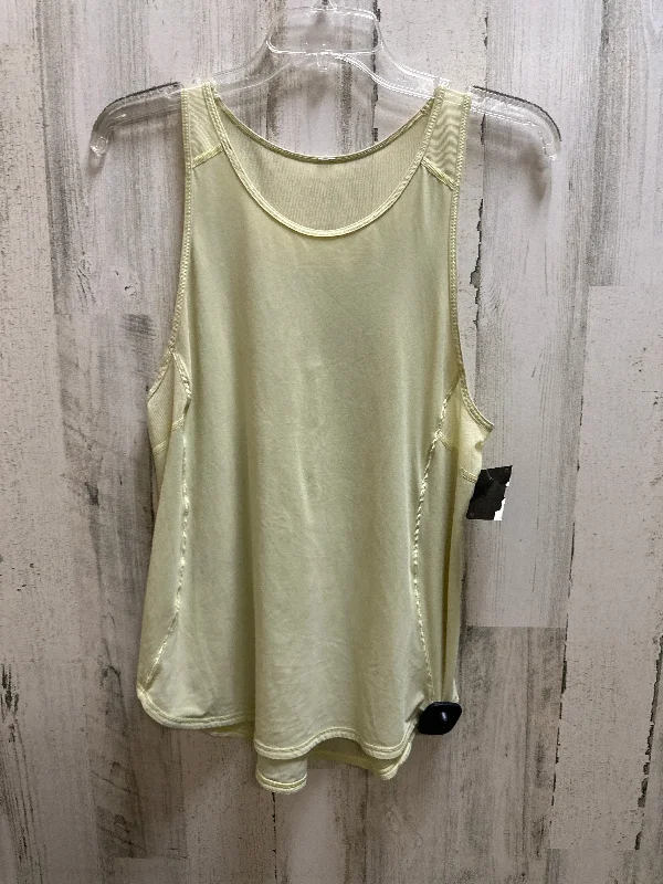 Yoga Tops for Increased Comfort and Mobility -Yellow Athletic Tank Top Lululemon, Size M