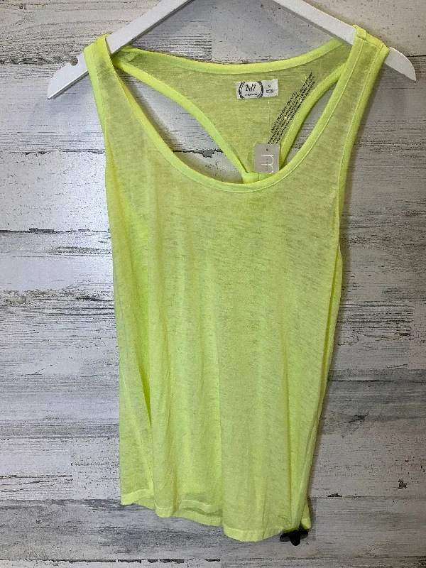 Women's Yoga Tops with Stretchy, Supportive Fabric -Yellow Athletic Tank Top Maurices, Size S