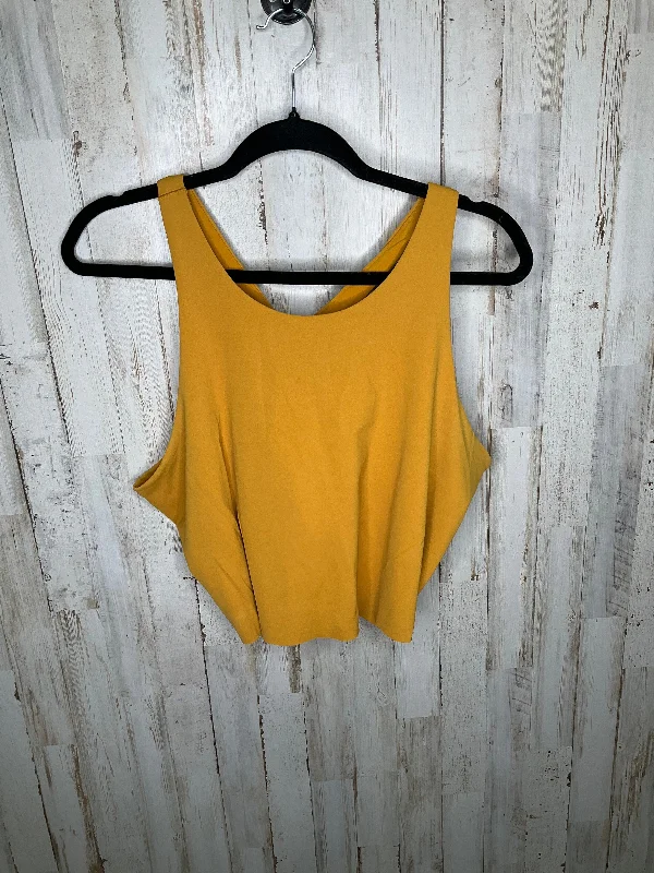 Women's Yoga Tops for Soft Comfort -Yellow Athletic Tank Top Nike Apparel, Size 2x