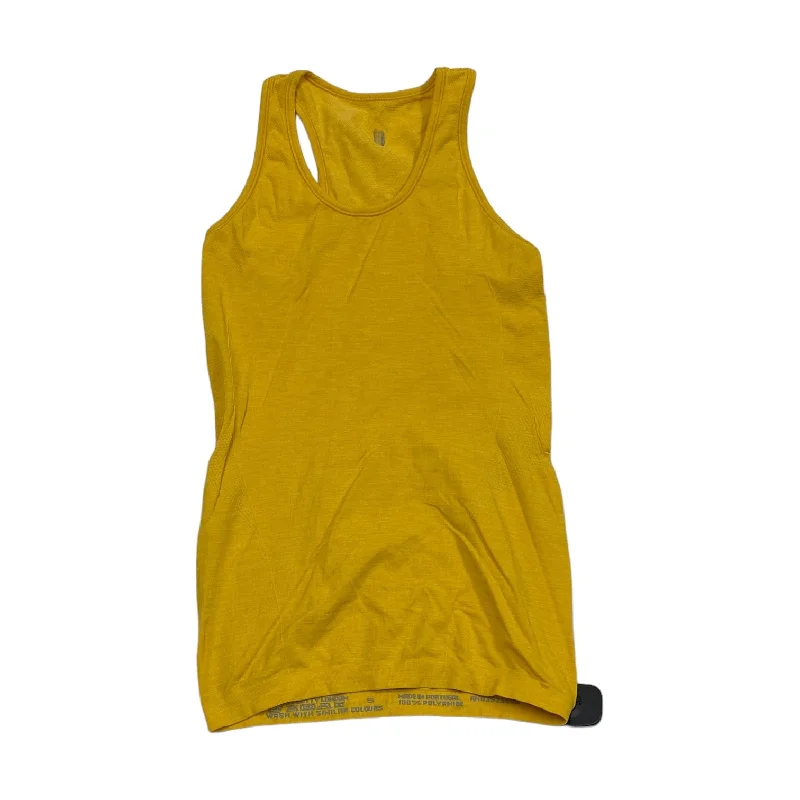 Comfortable and Stylish Yoga Tops for Women -Yellow Athletic Tank Top Sweaty Betty, Size S