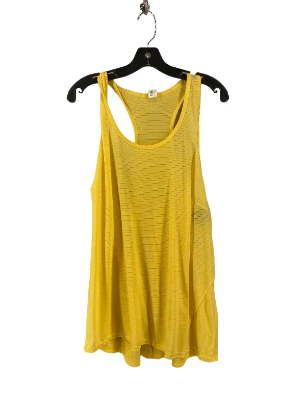 Yoga Tops for Better Posture Support -Yellow Athletic Tank Top Xersion, Size Xl