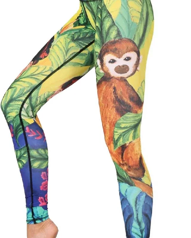 Performance Yoga Pants for Active Women -Frida Printed Yoga Legging