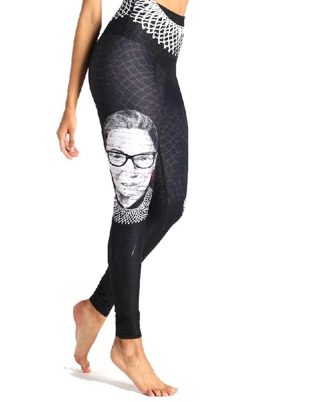 Supportive Compression Yoga Pants -Notorious RBG Printed Yoga Leggings