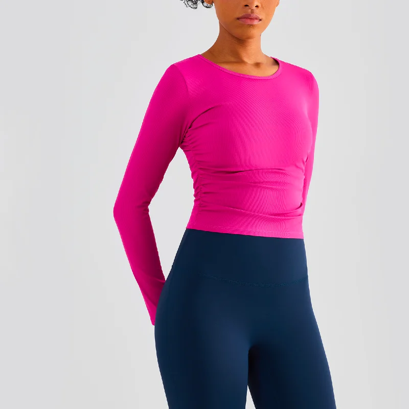 Women's Yoga Tops with Open Back -Yoga Long Sheet Top