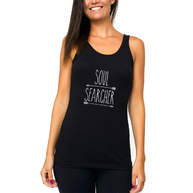 High-Quality Yoga Tops for Women -Soul Searcher Yoga Black Tank Top